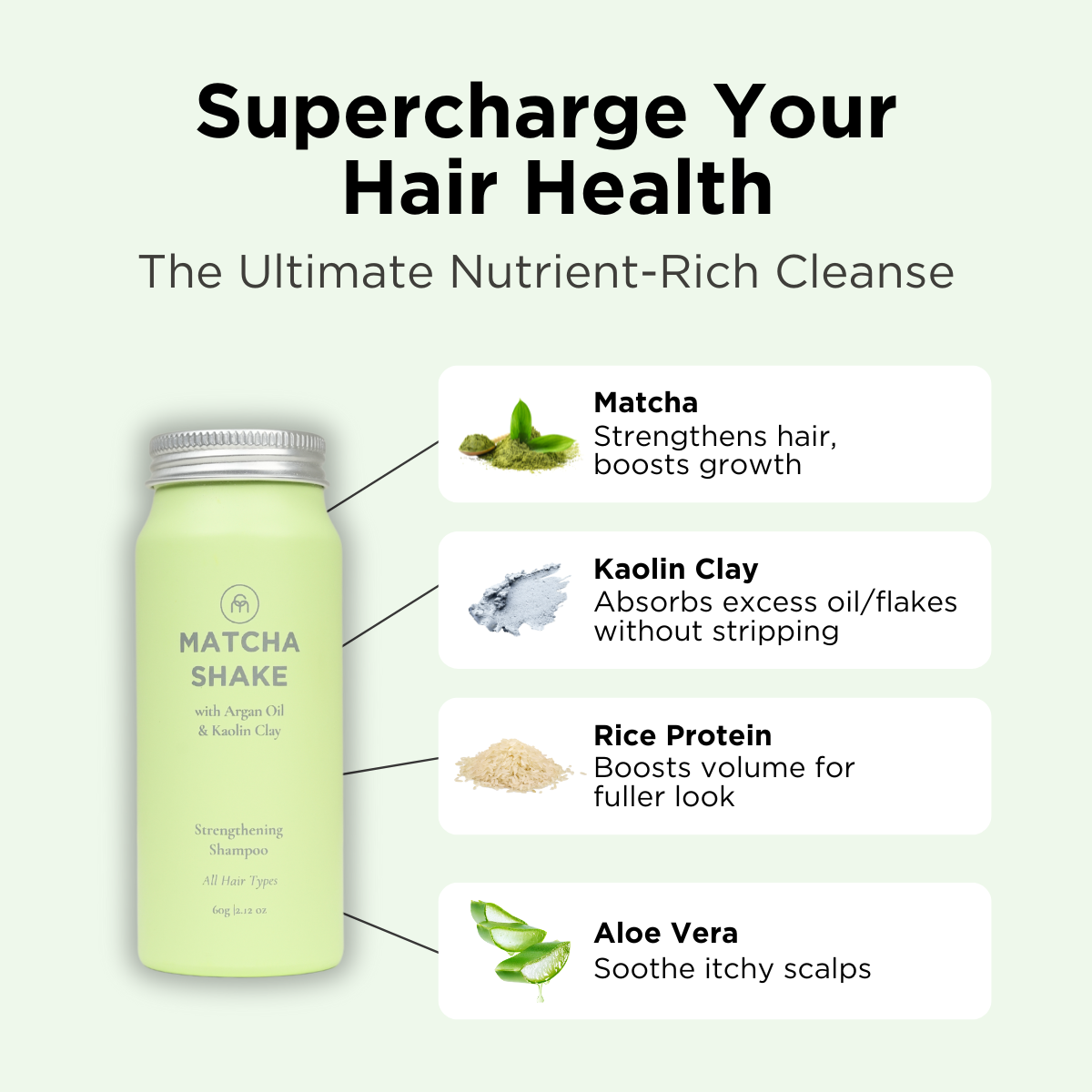 Matcha Shake Shampoo Concentrate | For All Hair Types thumbnail-image-3